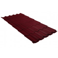 металлочерепица(0.4мм) RAL 3005 — красное вино 1180x2200 (шт.) металлочерепица(0.4мм) RAL 3005 — красное вино 1180x2200 (шт.)